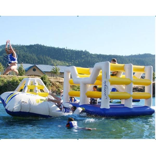 Giant commercial inflatable water park floating island Inflatable aqua park