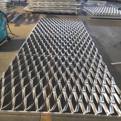Anodized Expanded Aluminium Mesh Sheets 4 Feet*8 Feet For Facade Cladding