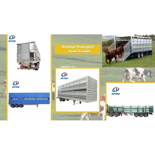3-осевой 40T Животноводческий забор грузовой прицеп Животноводческий мини полуприцеп для фермы