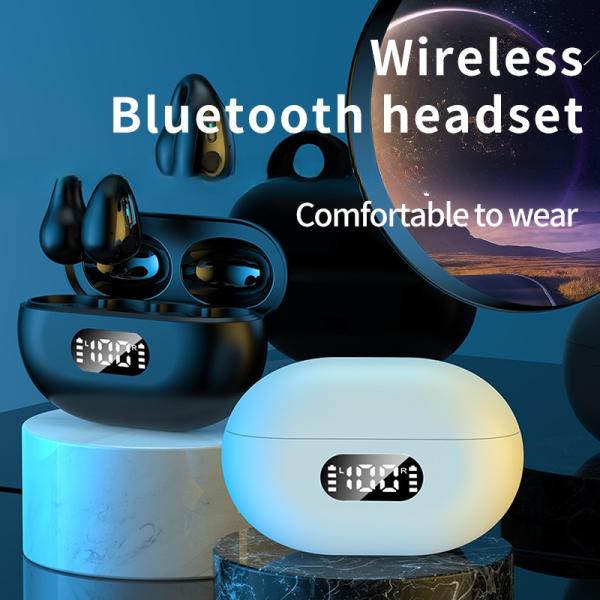 Waterproof Standard IPX-6 TWS BT 5.3 Earphone Touch Control and Battery Indicator Digital Display for LED Wireless Headphone