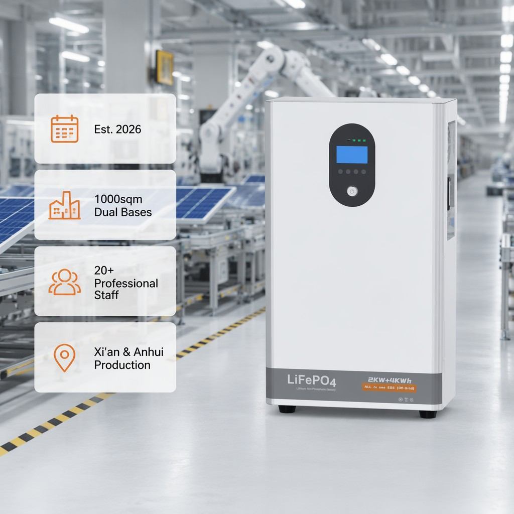 1.2kW 4kWh All In One LiFePO4 Solar ESS Off Grid Home Solar Energy Storage Kit - Tianon