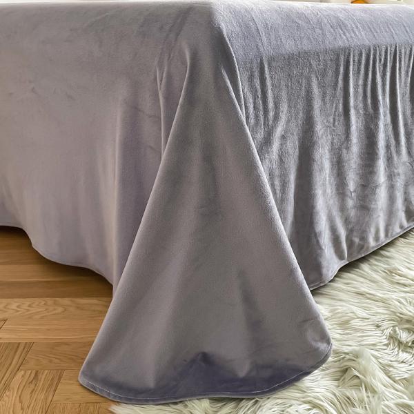 Принцесса стиль Серой фиолетовый Шаги теплый Mink бархатный кристаллический одеял накрытие на зиму