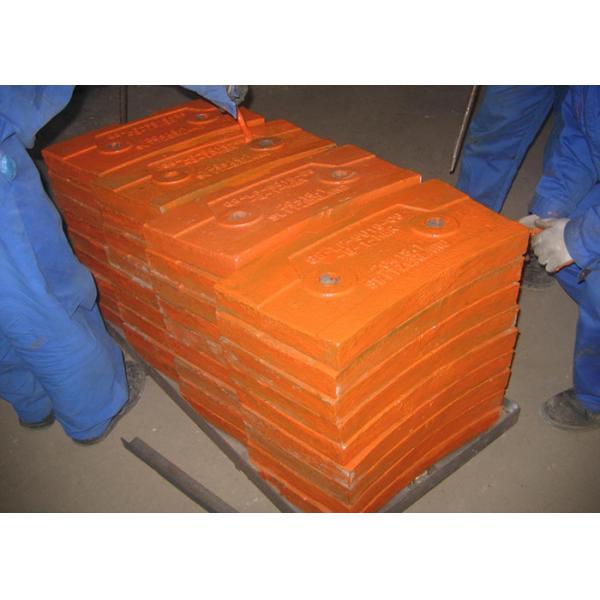 Cr-Mo Alloy Steel Cement Mill Liner Design And Installation Wear resistance With HRC50