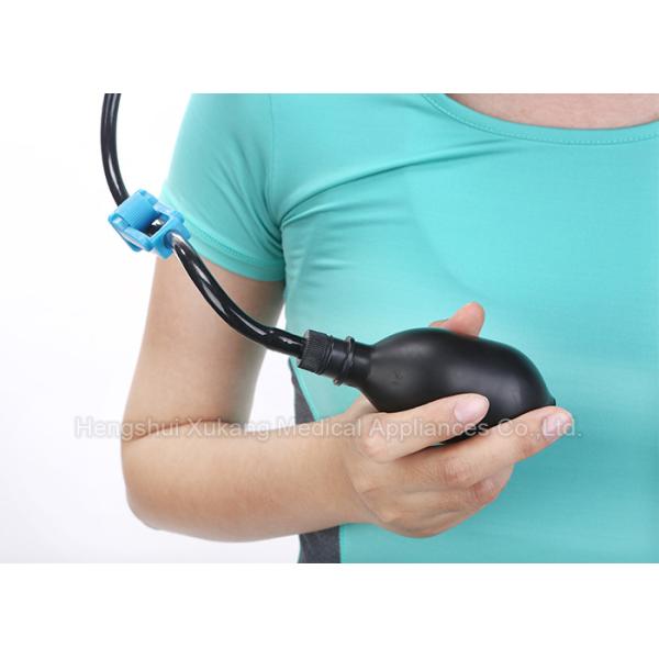 Free Size Black Cervical Traction Collar Encrypted Knitted Full Elastic Flannel Material