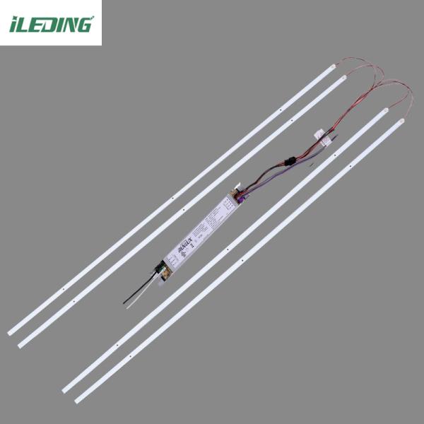 PC Material 46W 1-10v Dimming LED Magnetic Light Linear Retrofit Kits For Troffer