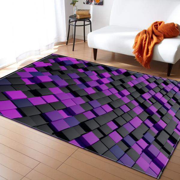 3D living room carpet, bedroom, dining room floor mat, door mat, pattern size customizable