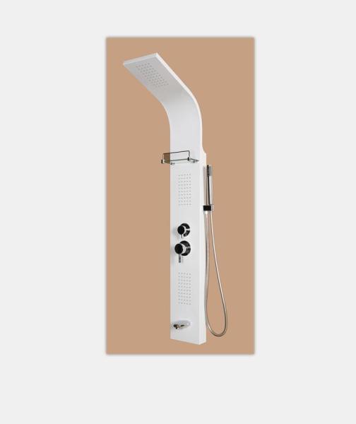Aluminum Alloy Shower Columns Panels / Wall Mounted Shower Head Panel Size 150*22CM