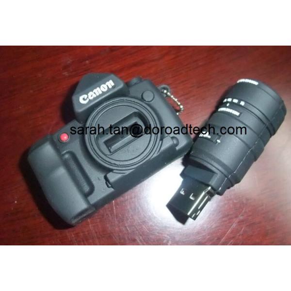 Camera Shaped PVC USB Flash Drives with Customized Logo