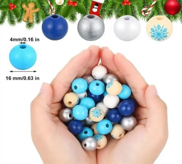 Handmade Wooden Beaded Decorative Strings for Home Decor