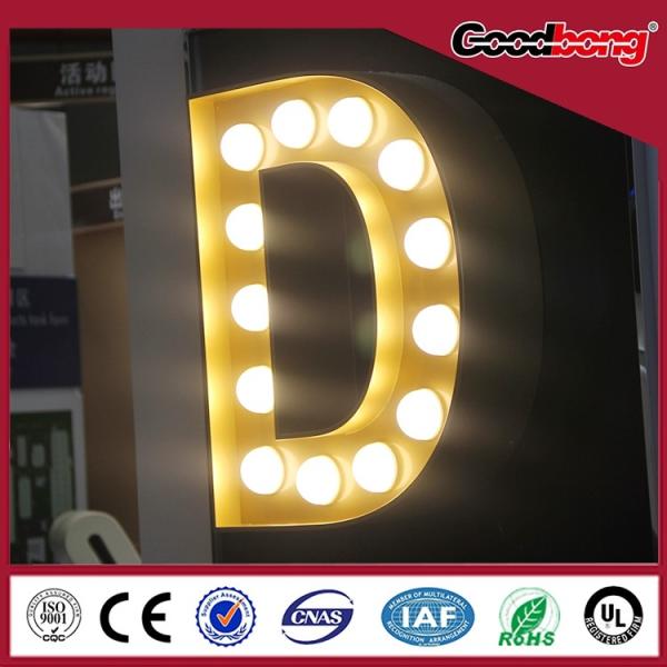 outdoor indoor waterproof anti-wind vacuum forming chorme Channel Alphabet Letter Sign