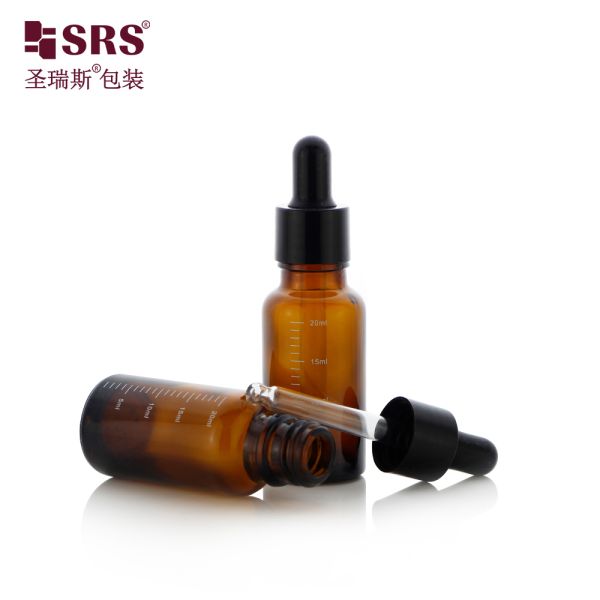 Hot Selling 5ml 10ml 15ml 20ml 30ml 50ml 100ml Glass Dropper Bottle for Skincare Essential Oil