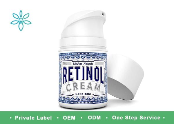 Private Label Natural Retinol Cream Moisturizer For Day And Night MSDS FDA