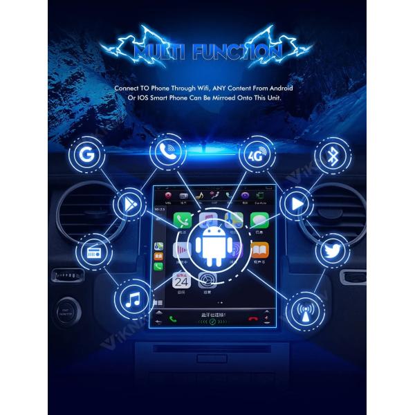 Авторадио Viknav для Infiniti FX35 (2003-2007) 10,4 дюйма Авто мультимедийный проигрыватель Tesla Style Авто стерео GPS навигация