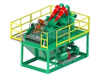 Sistema del tanque del fango del hidrociclón 45KW, disposición del lodo de perforación del tamaño compacto