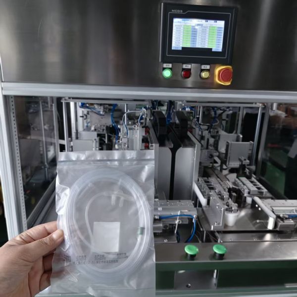 Automatic Packaging Machines for Medical Tube Automated Nasal Cannula Coiling And Sealing Equipment