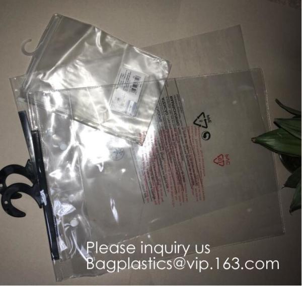 Frosted k bag EVA PVC hanger bag for clothes,EVA frost drawstring bag, Frosted Plastic EVA Garment Packing Bag zip