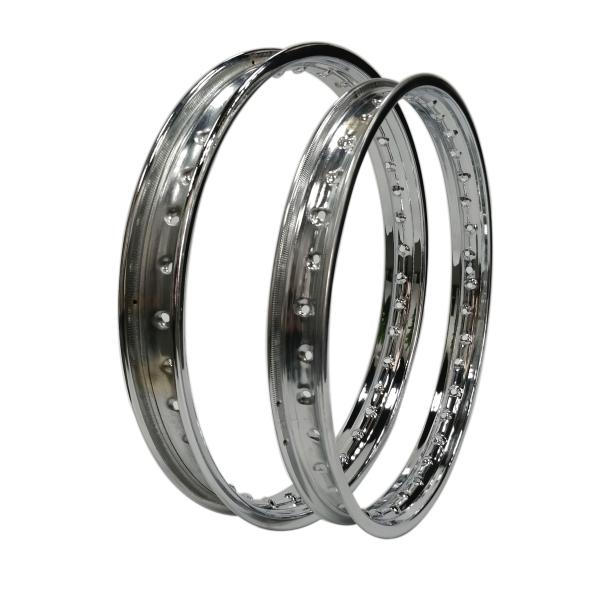 1.85x17 Steel Motorcycle Wheel Rim British Chrome Steel Rim Guarantee