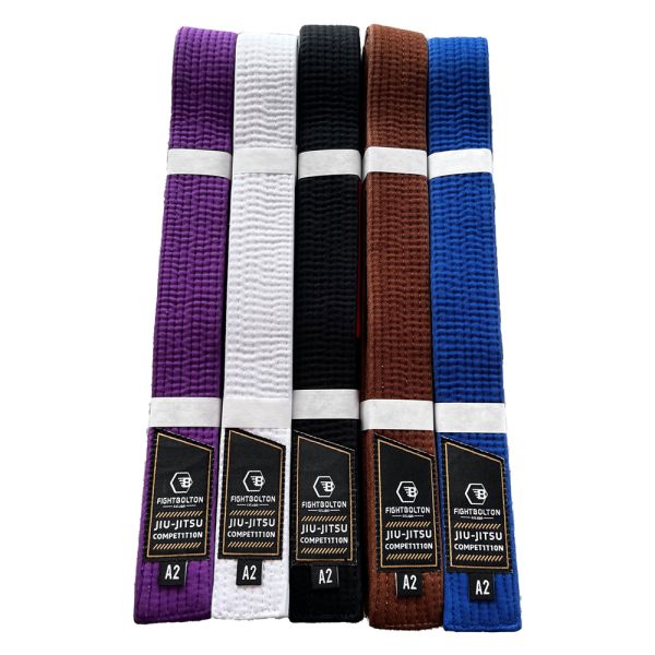 Lightweight Durable 100% Cotton BJJ Belt Pre Shurnk For Boys With Custom Logo