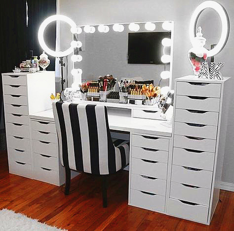 Full Length Hollywood 50x Magnifying Mirror Customzied