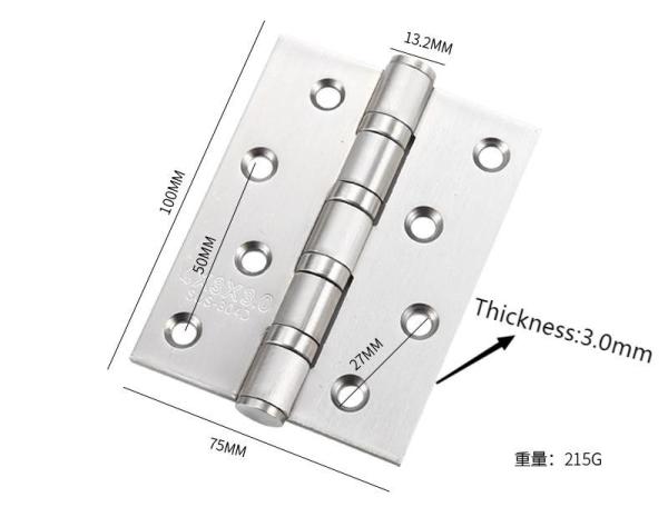 4 Inches Stainless Steel Door Hinges Swing Thick With Soft Close Ball Bearing