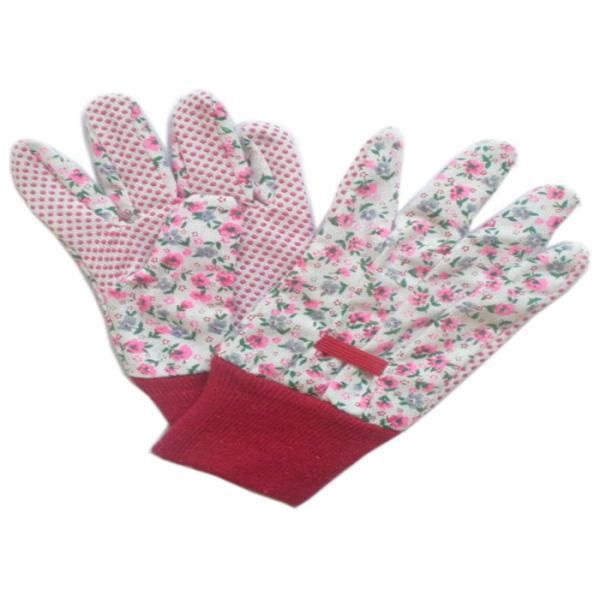 Reusable Industrial Work Gloves , Cotton Knitted Gloves Fabric Cotton Drill