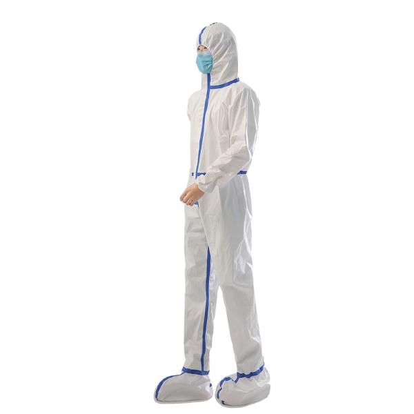 Hospital ICU Protective Isolation Gown Suit Nontoxic White Disposable