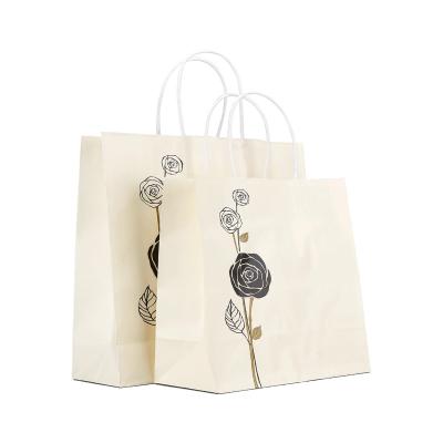 Disposable Twisted Handle Paper Bags Eco Friendly Recycled Paper Gift Bags