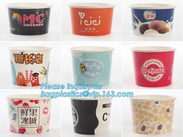 Biodegradable gelato paper cup 7oz,Top Selling disposable paper cups for icecream ,hot sale icecream paper cup bagease