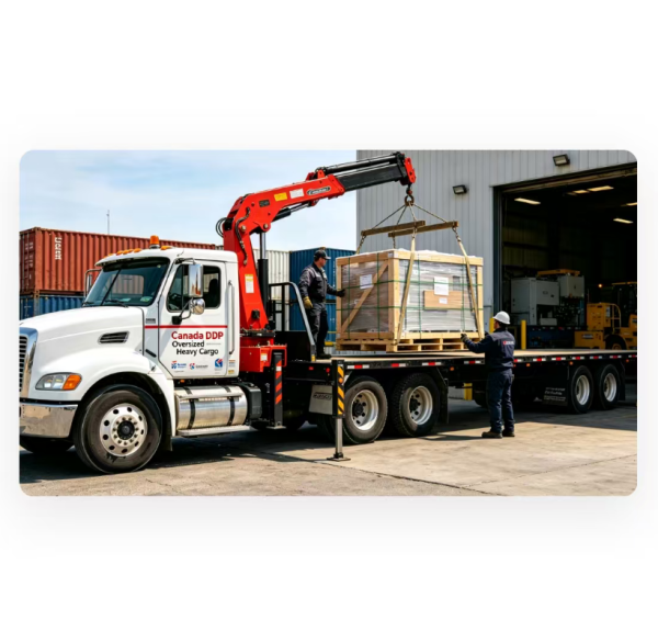 Canada DDP Ocean Freight Service Oversized Heavy Cargo Sea Shipping