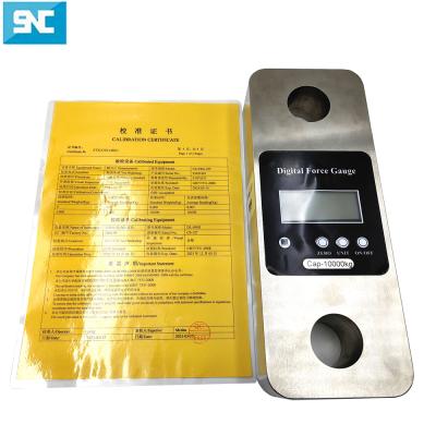 Capteur de charge dynamométrique numérique 1t 5t 10t 50 tonnes avec écran LCD et sortie nominale 2 /- 0.02MV/V Télécommande Crochet Manille