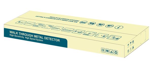 Intelligent Sensitivity Door Frame Metal Detector 33 Zones Computer Connection