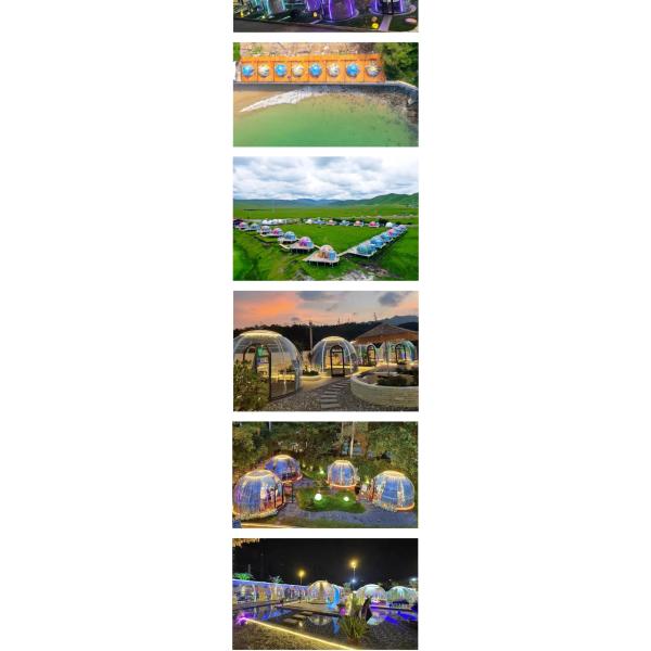 Unforgettable Outdoor Experience Transparent PC Hotel Room at Scenic Area Homestay