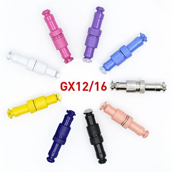 4 pins 5 pins Coloured Circular Aviation Docking Connector Male Female GX12 GX16 Socket Plug