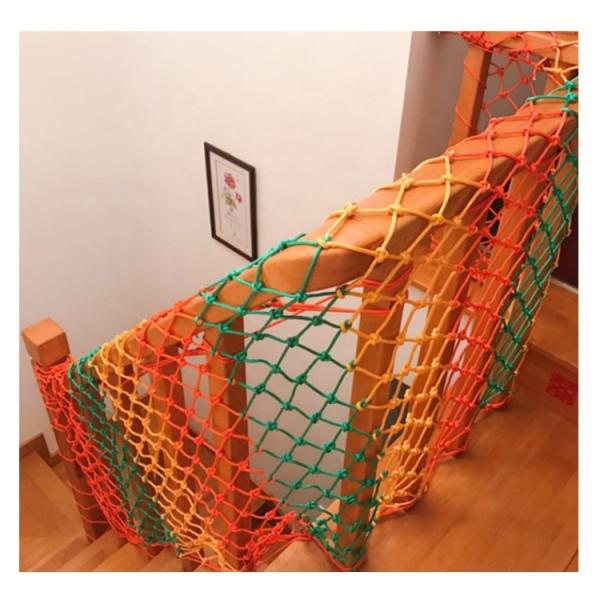 Color nylon protective net children's balcony stairs fall proof safety nets