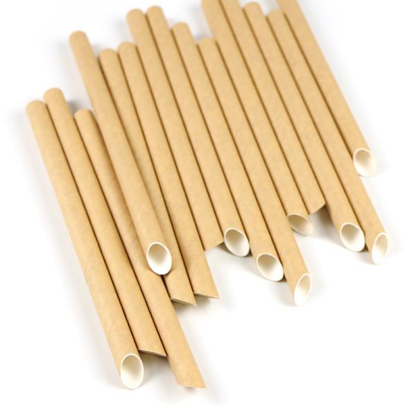 Paper Box Packed Food Grade Straws for Bubble Tea Custom Logo Eco-Friendly Packaging