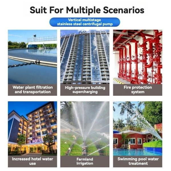 Multi Stage Centrifugal Vertical Pumps Custom Steepness For Irrigation