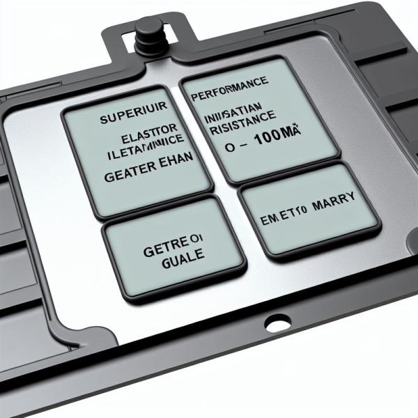 100MΩ絶縁抵抗付きグレーラバーメンブレンスイッチ