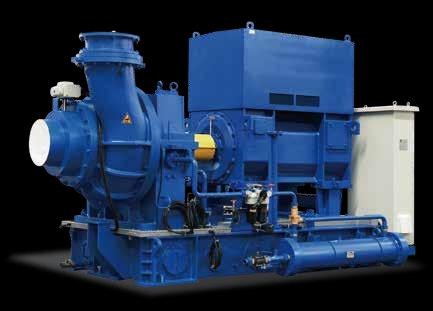 Compresseur centrifugeur électrique à un seul étage 0-1.7Barg 40-800m3/min