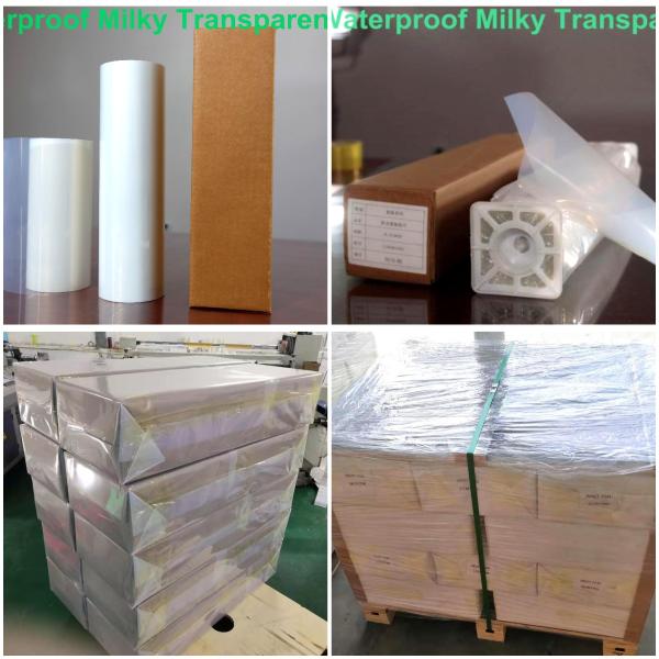 Customize Sizes Positive Silk Screen Films 130um Milky Inkjet Film Roll