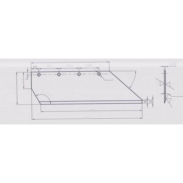 Textile Industry Cobalt Chrome Alloy Cutter Blade Abrasion Resistant