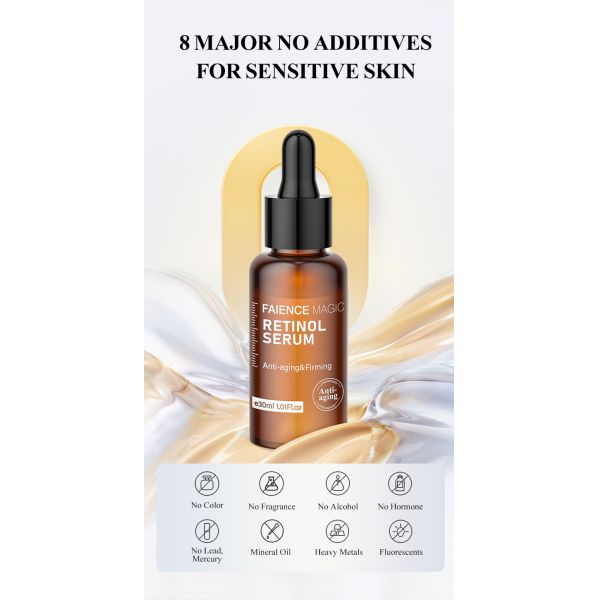 FAIENCE MAGIC OEM Hyaluronic Acid and Retinol Whitening Moisturize Friming Retinol Serum Skin Care Products