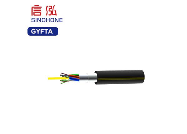 Loose Stranding Tube Armored Fiber Optic Cable Aluminum Polyethylene Sheathed