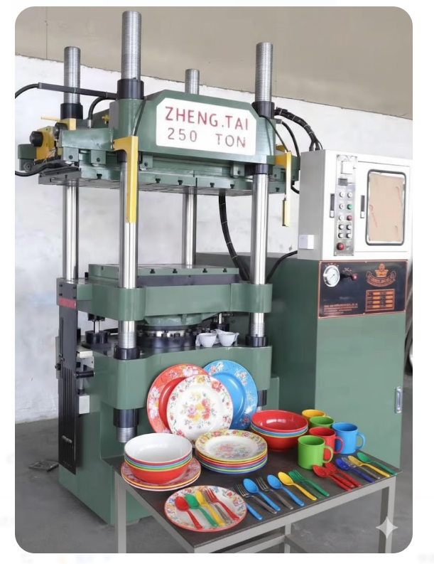 300ton Hydraulic Melamine Crokery Forming Machine For Tableware Pressing