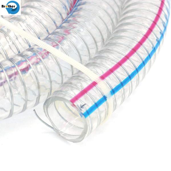PVC Steel Wire Reinforced Hose for Water Oil Powder Suction Discharge Conveying