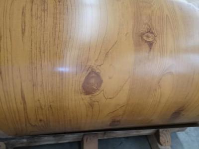 0.35MM Thickness Roofing Steel Coil , Wood Grain Wall Decoration Stainless Steel Coil