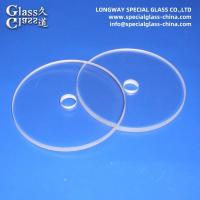 Disque de verre borosilicate trempé personnalisé et verre de vision transparent