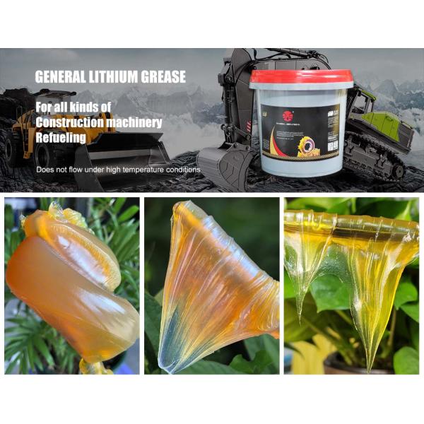 Multipurpose Industrial Lubricant Yellow Base Lithium Grease with Dustproof Advantage