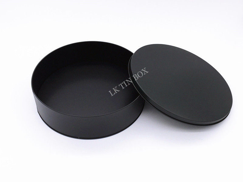 Premium Large Round Metal Tin Box With Double Sides Print For Gift Packaging