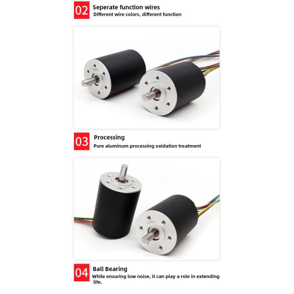 4000rpm Bldc Brushless Motor 12V 24V 36mm Scarcely Noise For Electric Lock