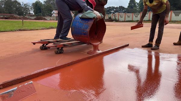 Weather Sports Flooring Outdoor multicolor track flooring material
